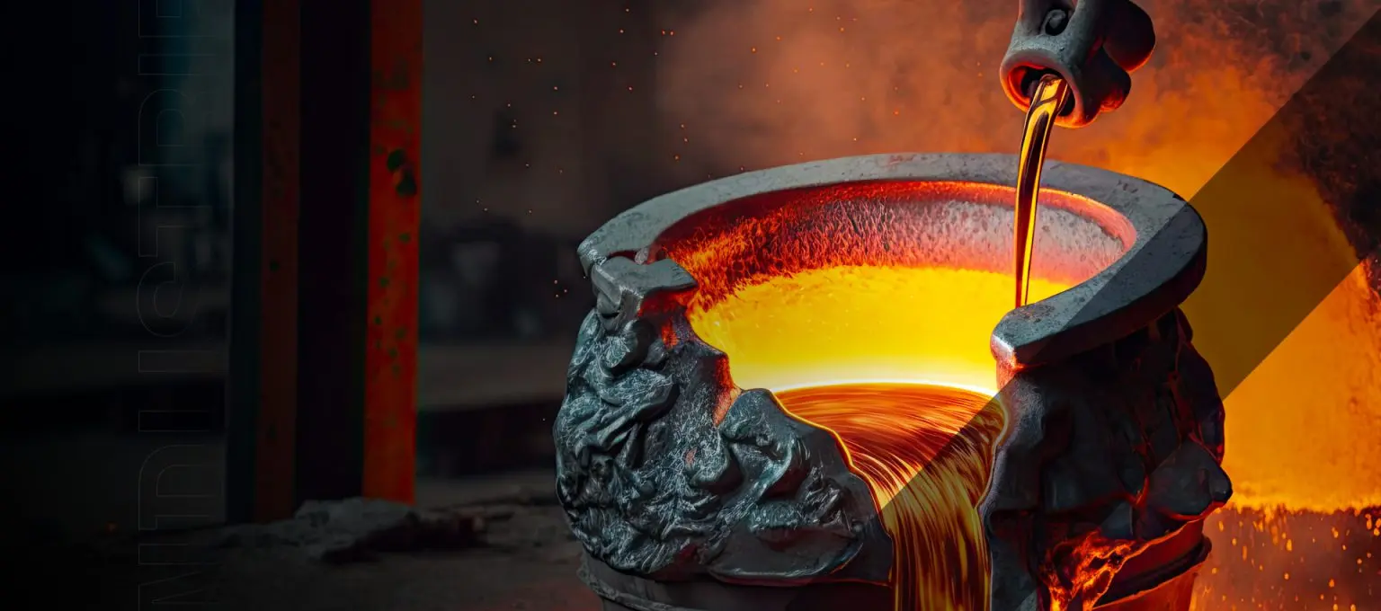 FuJia Metal molten metal pouring process in Taiwan foundry