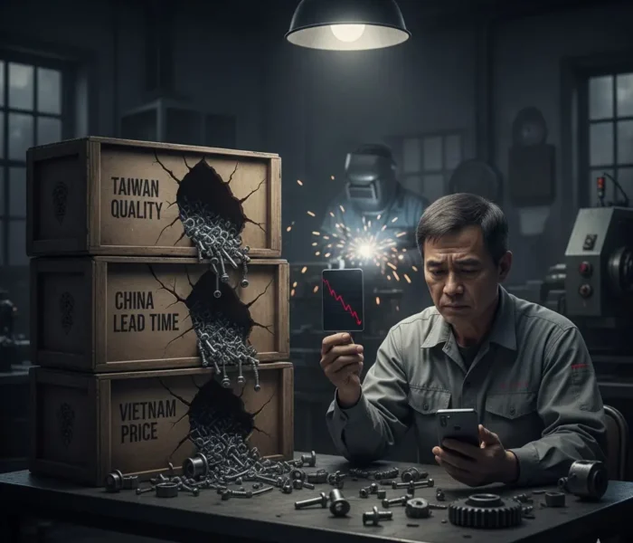 五金製造業面臨的現實困境：品質要台灣、交期要大陸、價格要越南